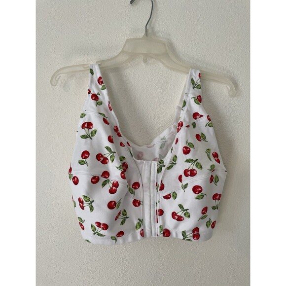 Comfort Choice Women's Front Close Wireless Red Cherry Bra Size 44G - Picture 1 of 4